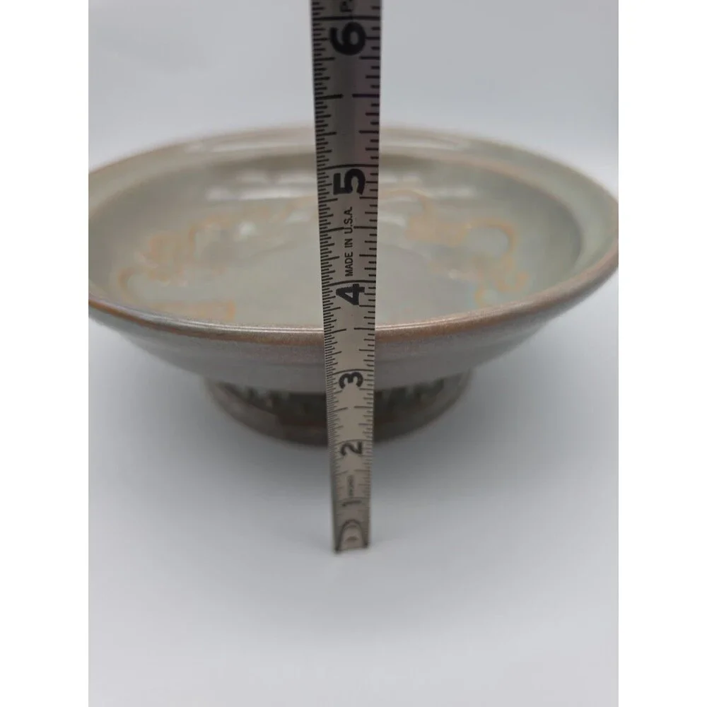 Pedestal Bowl Fruit Bowl Grapes Apples Srawberries 9